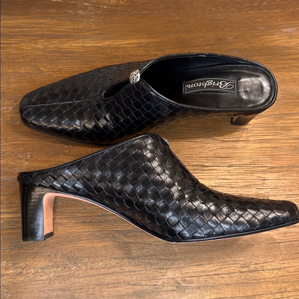 Brighton Tynan Woven Leather Mules